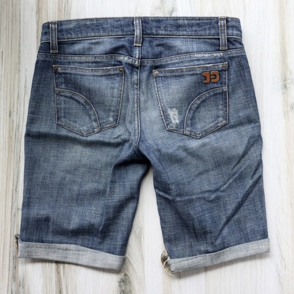 Joe's Jeans Distressed Denim Shorts - Picture 2 of 6